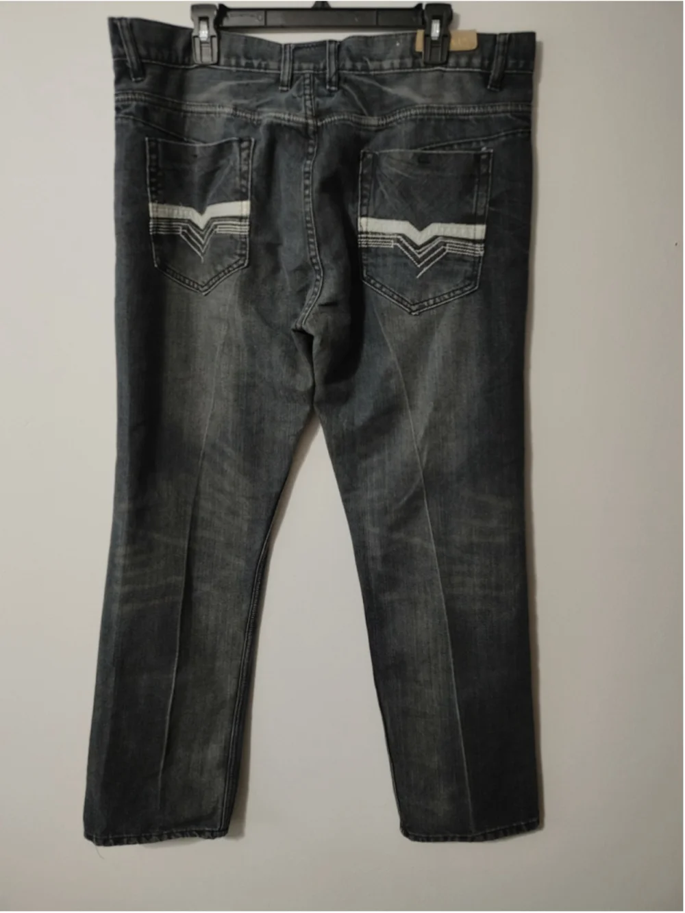 Vintage Y2K Men's F.U.S.A.I. Straight Jeans Waist 40 Grey White